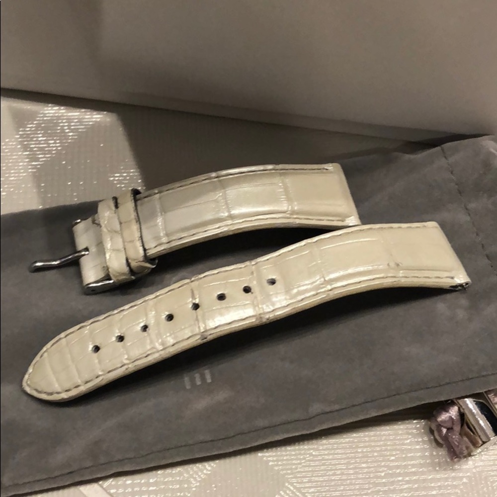 Stainless Michele watch with diamond bezel! - Picture 3 of 7